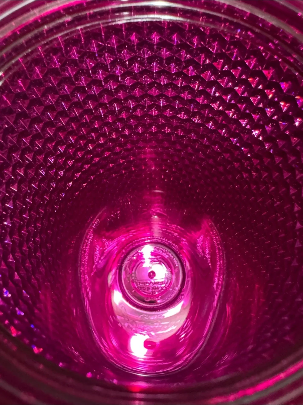 Starbucks Venti Metallic Magenta Textured Studded Tumbler Cold Cup with Straw